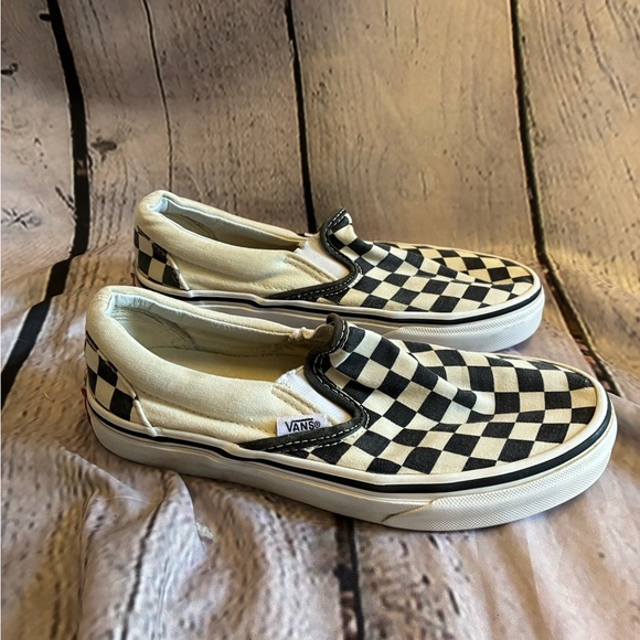 Vans Classic Slip On Shoes Black White Checkerboard Men’s 4 Women’s 5.5‎ - Picture 1 of 8